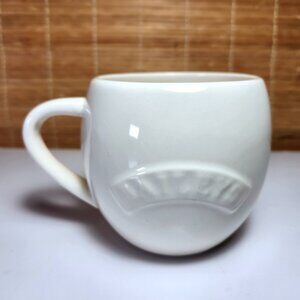 Bailey's Coffee Cup Irish Cream Round Embossed Mug White 14 oz